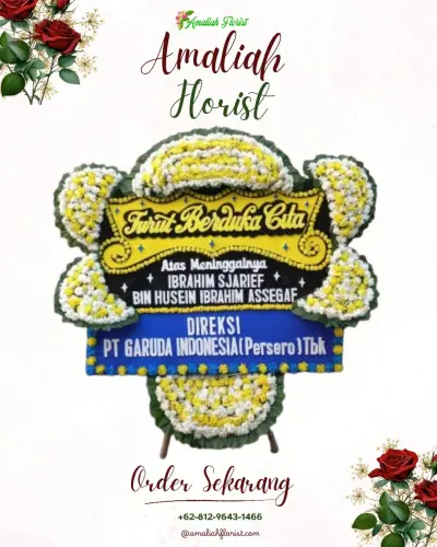 Papan Bunga Duka di Bersole